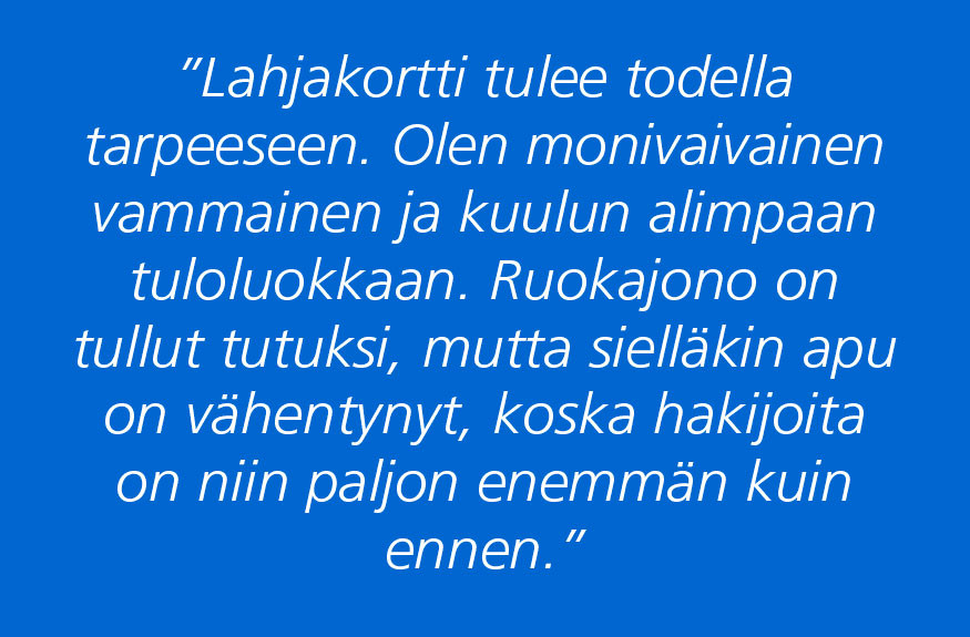 joulukampanjan kiitosviesti