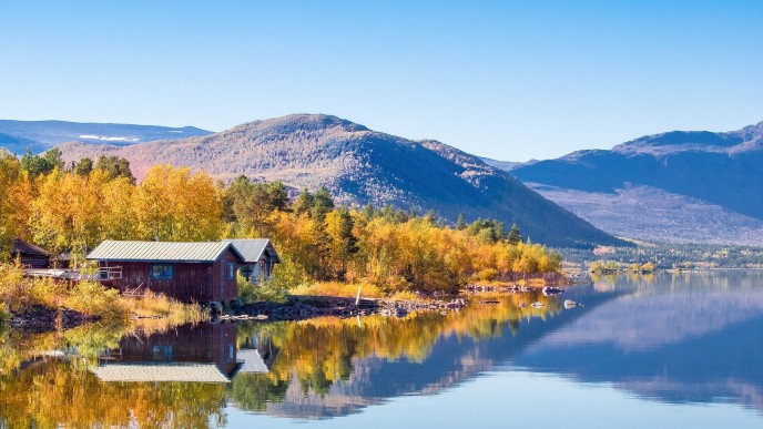 Kuva Lapista ruskan aikaan